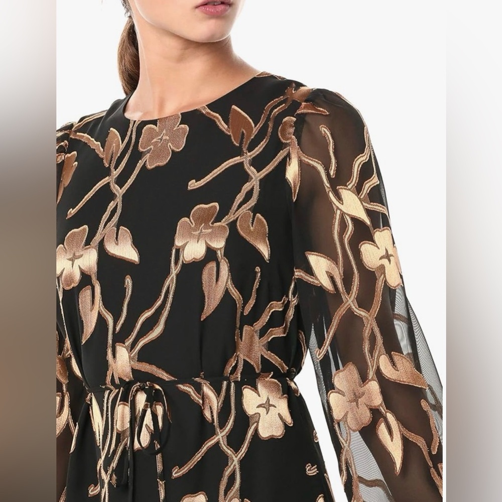 TOMMY HILFIGER Black Long Sleeved Dress 4 - Picture 3 of 12